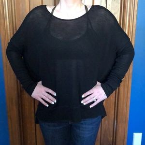 Free People Lightweight, Twist-Back Sweater